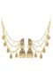 Elegant Golden Color Pendant Set With Earrings
