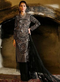 Lavish Black Georgette Designer Dress