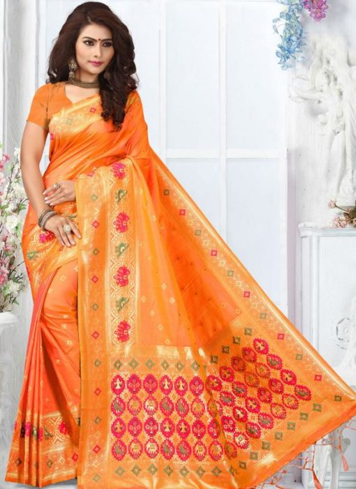 Amazing Banarasi Silk Party Wear Saree