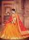 Designer Wedding Yellow Banarasi Silk Lehenga Choli