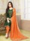 Wonderful Peach Georgette Designer Anarkali Salwar Suit