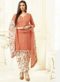 Lovely Brown Cotton Printed Punjabi Dress