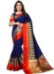 Mesmerize Navy Blue Chanderi Silk Traditional Wear Saree