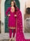 Amazing Red Georgette Party Wear Churidar Suit