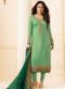 Peach Satin Silk Kareena Kapoor Churidar Suit
