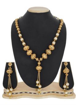 Traditional Golden Color Necklace Set