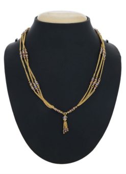 Elegant Looking Golden Color Necklace Set