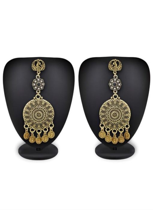 Beautified With Stone and Moti Work Earrings Set
