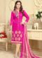 Elegant Turquoise Chandri Silk Party Wear Churidar Salwar Suit