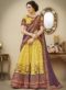 Splendid Yellow Banarasi Silk Party Wear Lehenga Choli