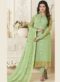Lovely Green Georgette Party Wear Churidar Salwar Suit