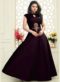 Luxurious Black Tapeta Silk Party Wear Gown