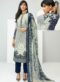 beautiful Rust Color Cotton Printed Party Wear Salwar Suit