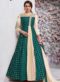 Winsome Green Tapeta Silk Designer Anarkali Salwar Kameez
