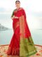 Resplendent Green Banarasi Silk Wedding Wear Saree