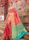 Gorgeous Blue Banarasi Silk Wedding Wear Saree