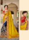 Elegant Peach Satin Silk Designer Wedding Saree