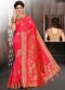 Fabulous Red Banarasi Silk Saree
