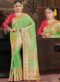 Awesome Green Banarasi Silk Saree