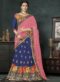 Beautiful Blue Banarasi Silk Wedding Wear Lehenga Choli