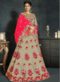 lovely Beige Banarasi Silk Wedding Wear Lehenga Choli