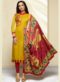 Sublime Maroon Cotton Printed Party Wear Churidar Suit