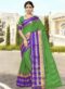 Ravishing Rama Green Cotton Silk Traditional Saree