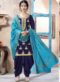 Attractive Black Silk Embroidered Work Designer Patiala Suit