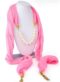 Amazing Pink Chiffon Designer Scarf With Party Wear Necklace