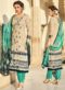 Luxurious Grey Cotton Designer Printed Party Wear Salwar Kameez