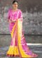 Multicolor Georgette Traditional Bandhej Saree