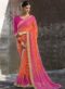 Multicolor Georgette Traditional Bandhej Saree