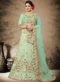 Graceful Green Satin Designer Wedding Wear Lehenga Choli