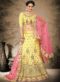 Pleasing Beige Silk Designer Embroidered Wrok Wedding Lehenga Choli