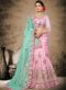 Lovely Pink Silk Embroidered Work Designer Lehenga Choli