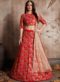 Lovely Red Silk Embroidered Wrok Bridal Wear Designer Lehenga Choli