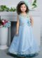Graceful Blue Tapeta Silk Embroidered Work Designer Kids Wear Gown