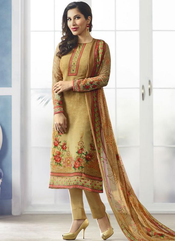 Punjabi Patiala Sequins Brown Satin Silk Salwar Kameez Duppata for Womens  and Girls Made to Measure Dress Patiala Salwar Suit for Women - Etsy