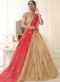 Amazing Sky Blue Silk Zari Work Wedding Wear Designer Lehenga Choli