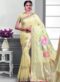 Beautiful Pink Silk Zari Print Designer Saree