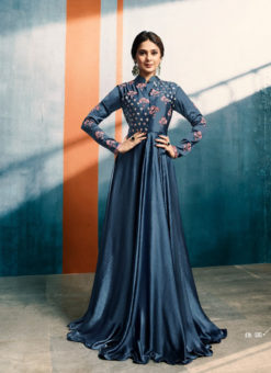 Blue Designer Indian Evening Gown