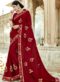 Charming Pink Silk Embroidered Work Designer Wedding Saree