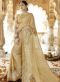 Attractive Orange Silk Designer Wedding Saree