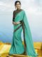 Excellent Magenta Silk Designer Party Wear Saree