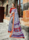 Beautiful Designer Triveni Multicolor Saree