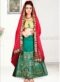 Multicolor Jacquard Silk Zari Print Designer Lehenga Choli