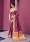 Latest Indian Women's  Pink Designer Patola Silk Saree