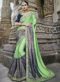 Lavish Green Silk Designer Party Wear Saree