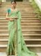 Magnificent Pink Silk Designer Embroidered Work Wedding Saree
