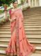 Stunning Green Silk Designer Embroidered Work Wedding Saree